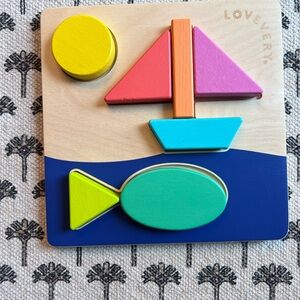 Lovevery Double-Sided Wooden Puzzle